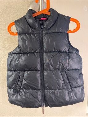 Old Navy Black Quilted Puffer Vest